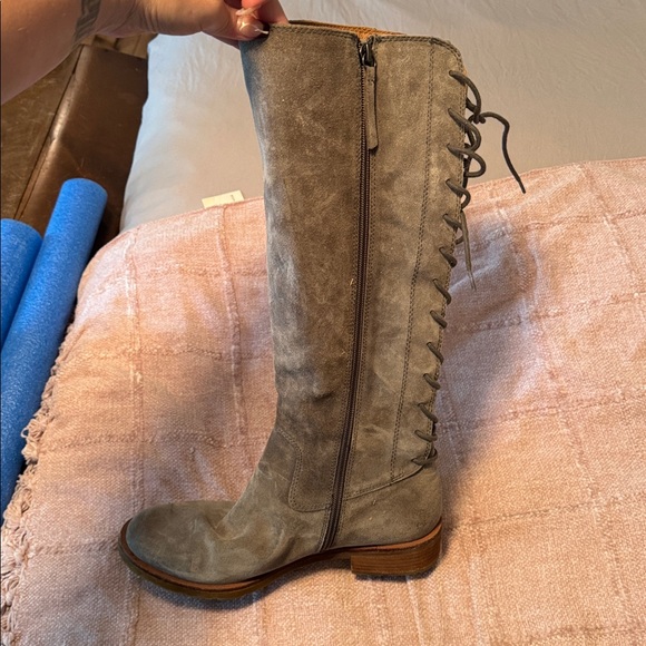 Sofft Gray Lace Up Boots - Picture 4 of 5